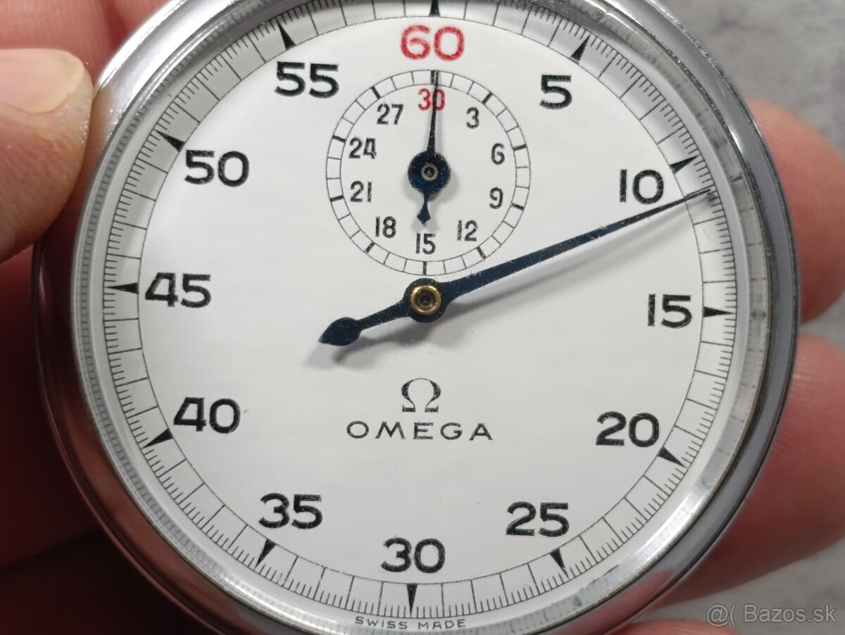 Krásné a zachovalé staré švýcarské stopky OMEGA - 14