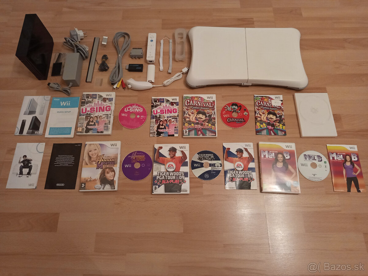 Nintendo Wii-Motion Plus ovládač + Nunchuck + Fit Board - 14