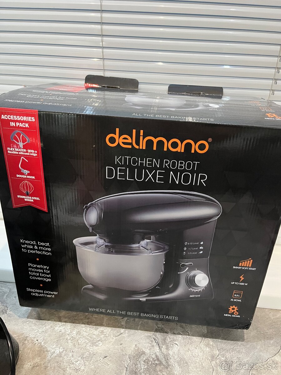 Delimano Deluxe Noir 1300w kuchynský robot - 14