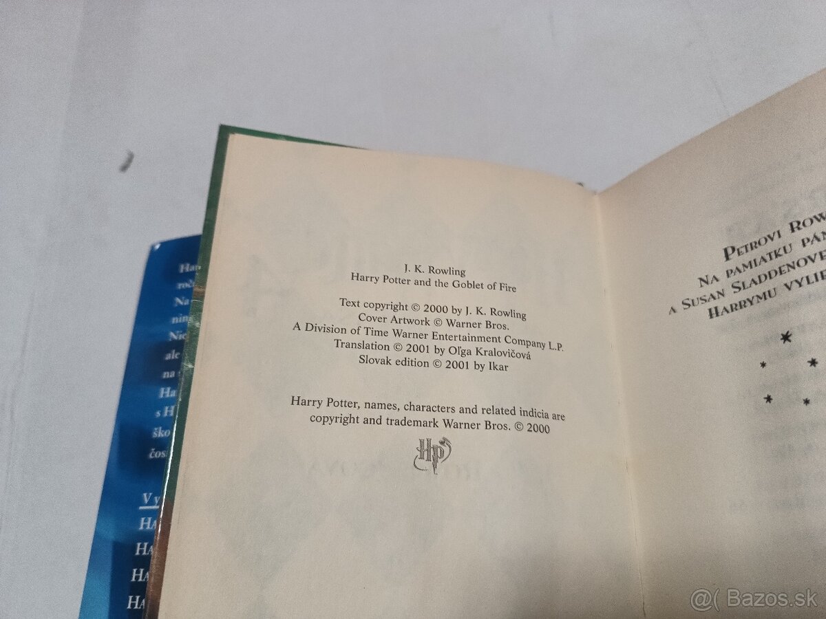 Harry Potter 1-5, prvé vydanie 2000-2003 - 14