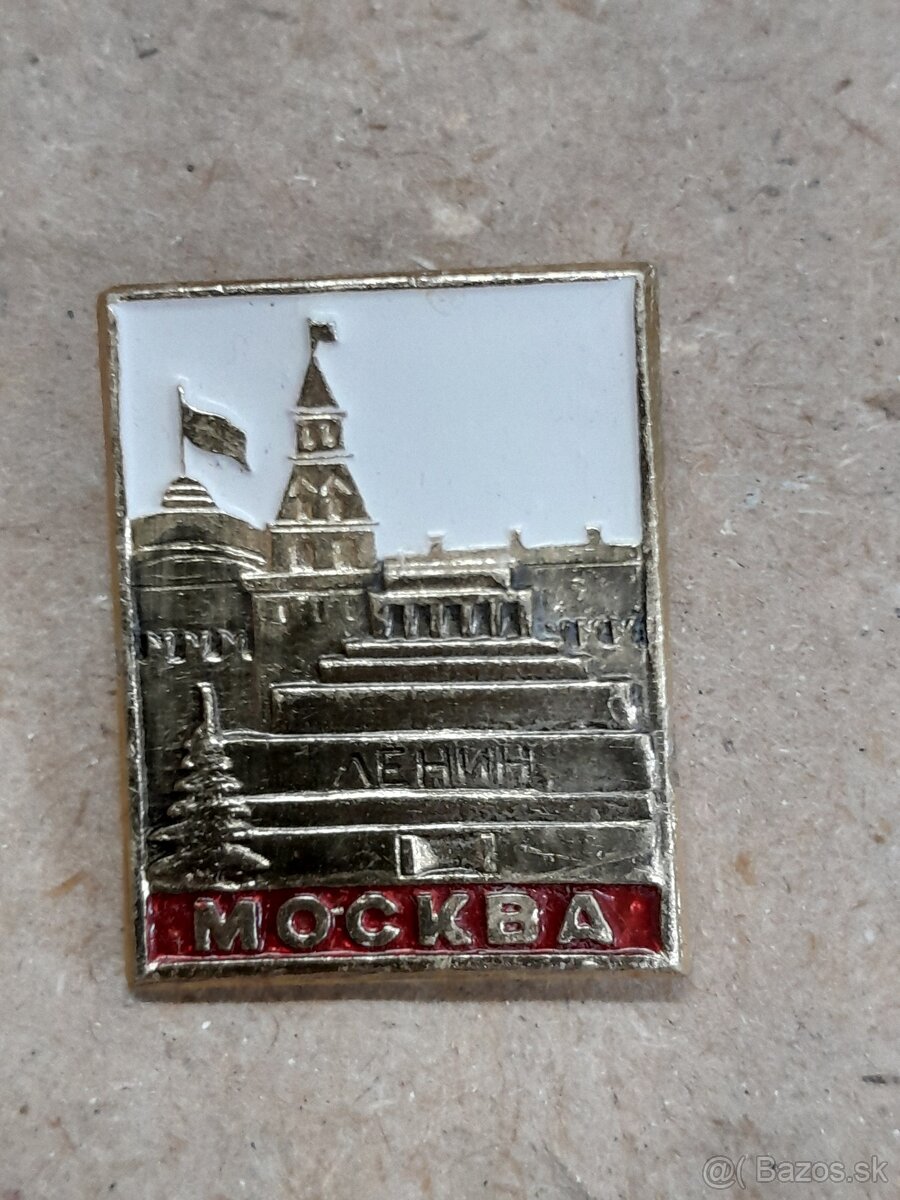 Odznak Sovietsky zväz; CCCP; Lenin, Marx, Moskva; Rusko SOČI - 14