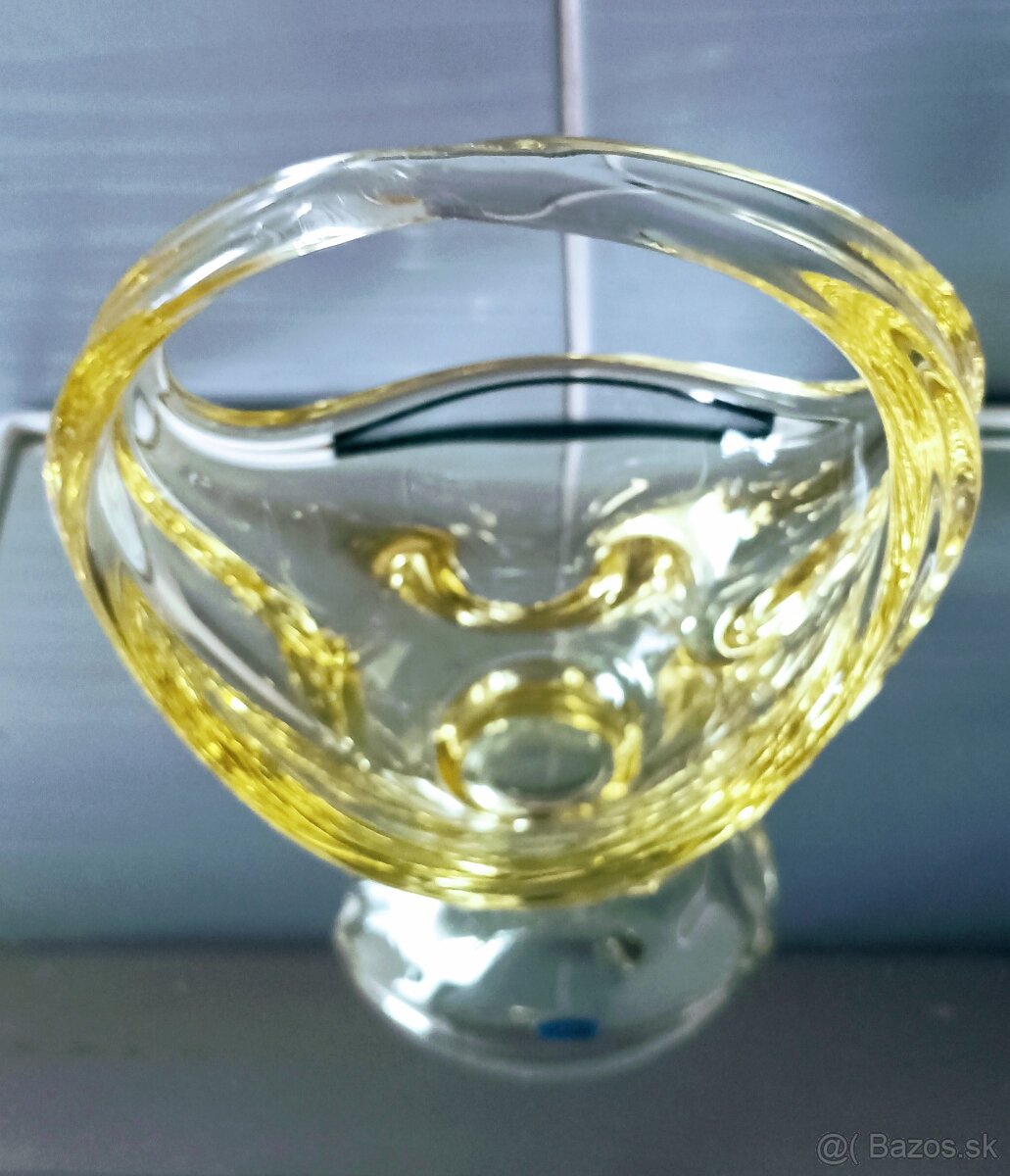 Hutné sklo - váza, popolník - 14