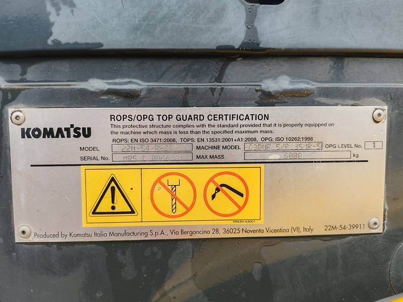 KOMATSU PC35MR-5 - pásový minibáger - 14