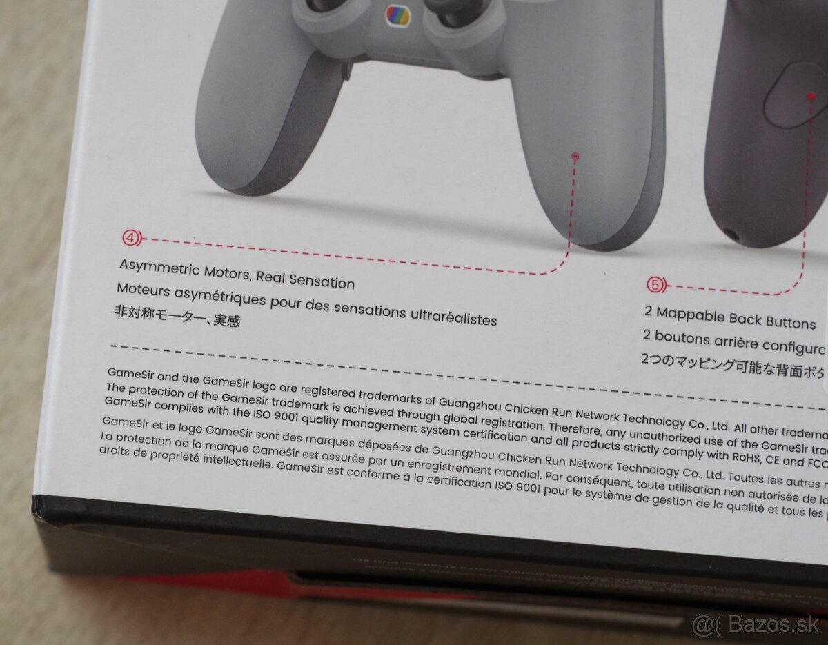 GameSir Tegenaria Lite šedý, pre PC/Steam/Switch/Android/iOS - 14