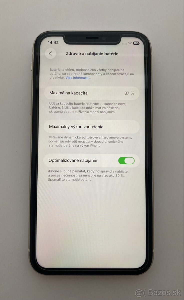 iPhone 11 White, batéria 87% - 14
