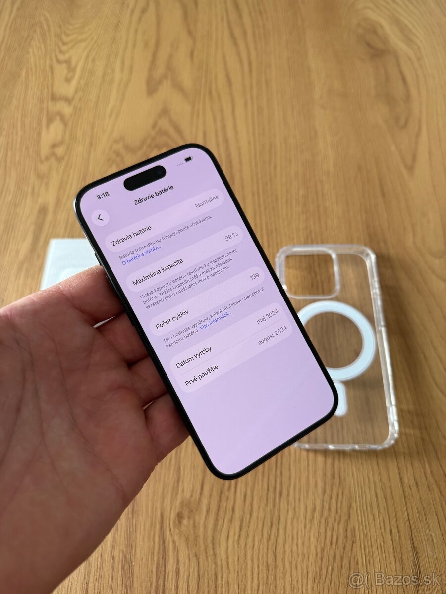 iPhone 15 Pro 128 gb Black Titanium v záruke + príslušenstvo - 14