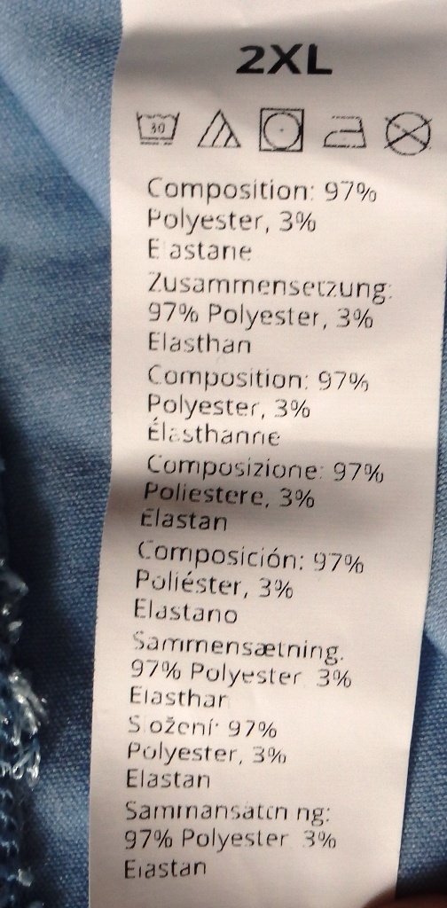 Šedo modré elastické šaty, 2XL/48 - 14