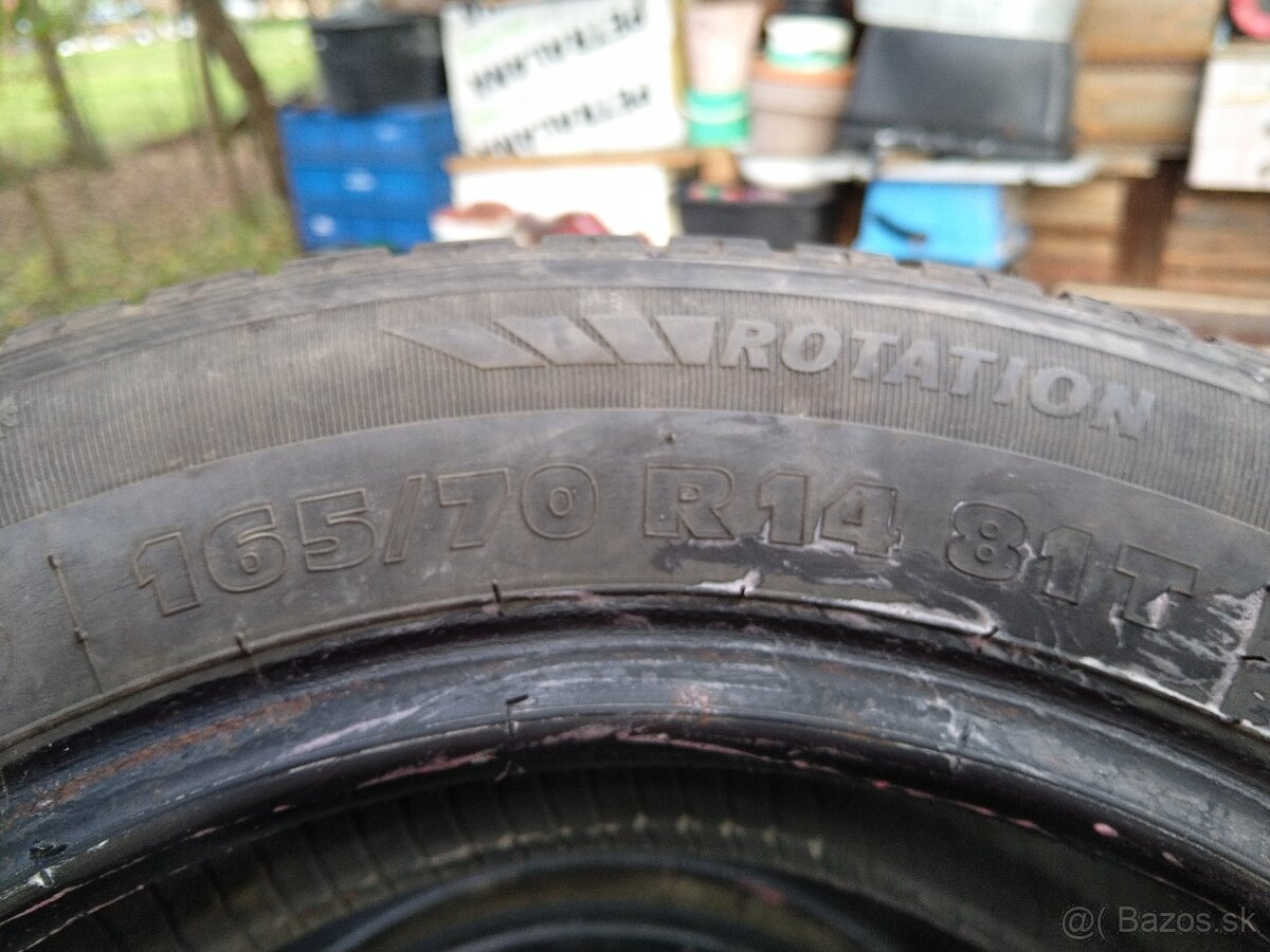 Predám zimné aj letné pneu. Citroen c 3 - 14