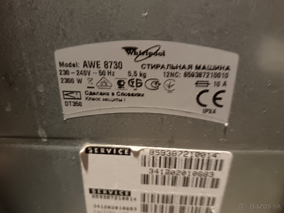 Pracka whirpool uzka 40 cm, dovoz v bratislave zdarma - 14