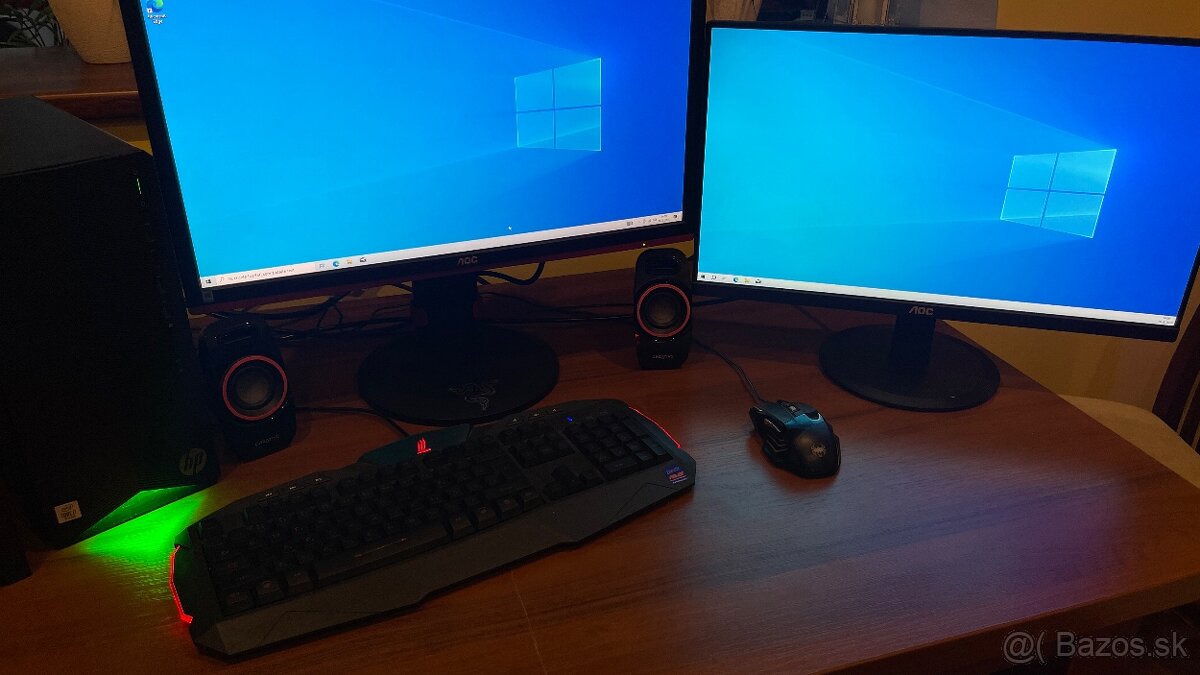 HP i7-10700, RTX 2060 SUPER 8GB, 32 GB RAM + 2× monitor - 14