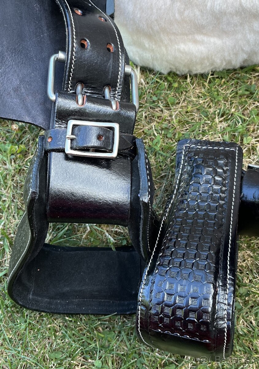 Westernový sedlový komplet 9) černé Basket - 14
