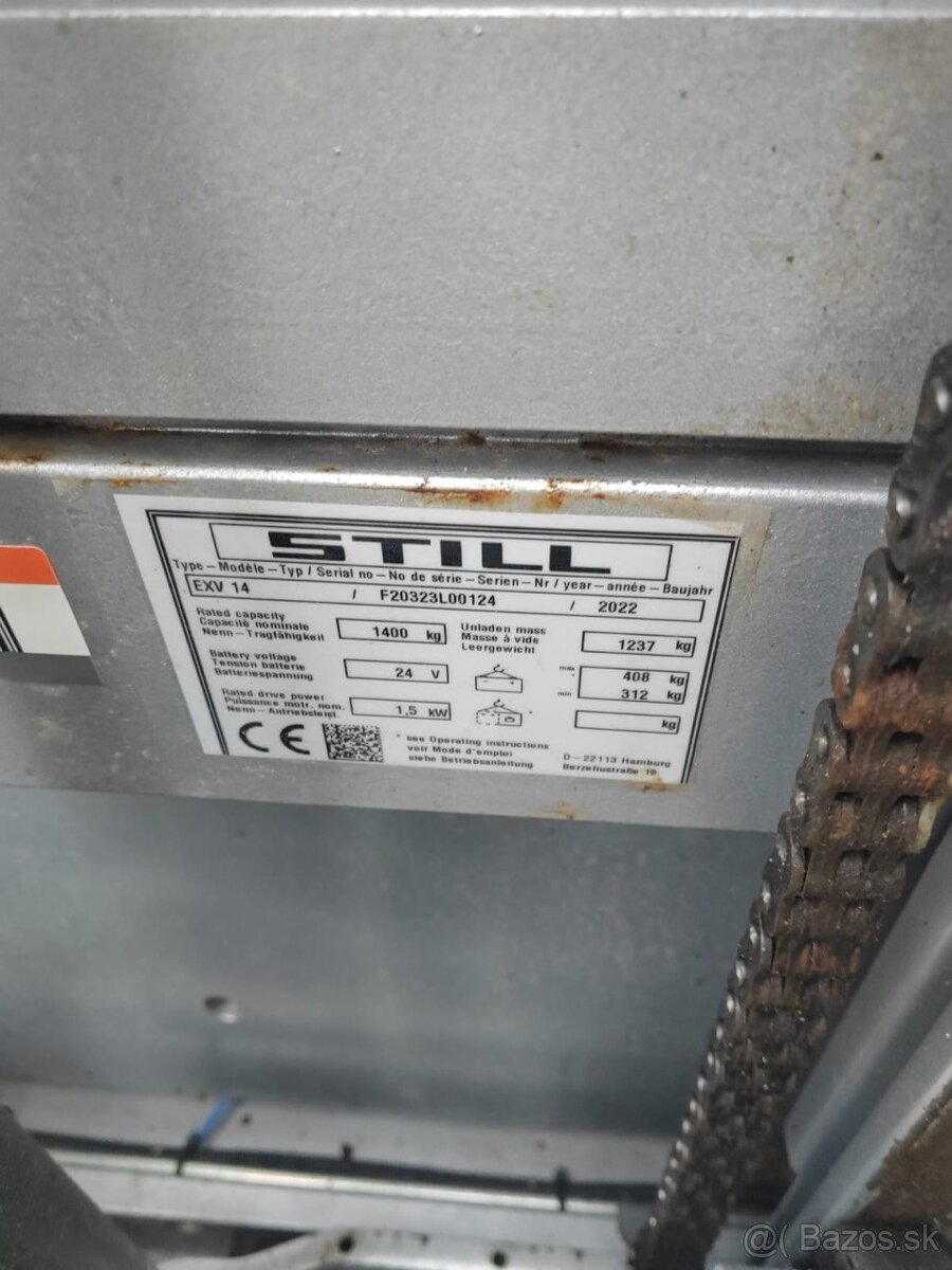Elektricky paletovy vozik STILL EXV 14 ( 5,3m ) Li-on - 14