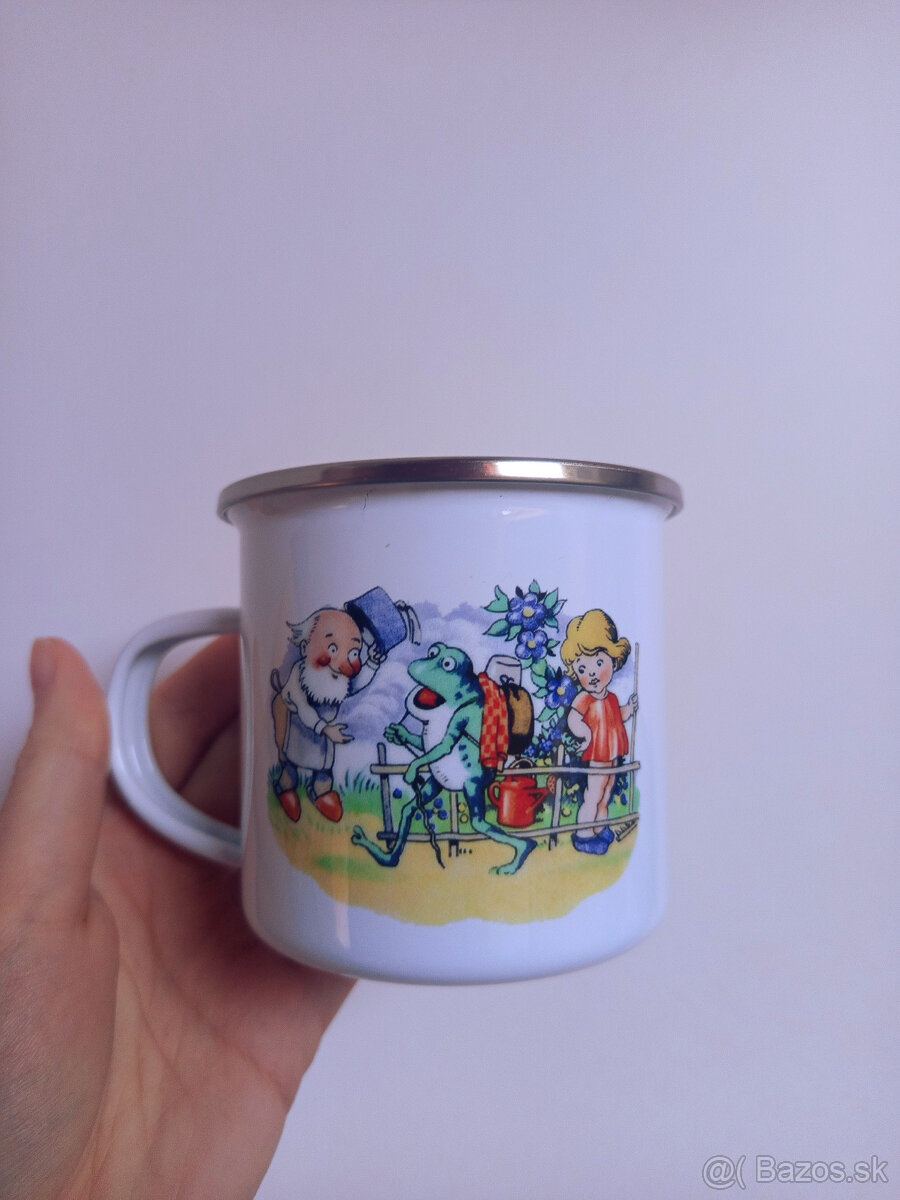 Smaltované hrnčeky s retro obrázkami - 14