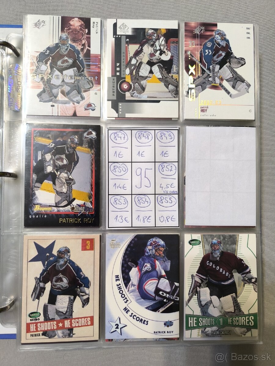 Hokejové kartičky - Patrick Roy 4 - 14