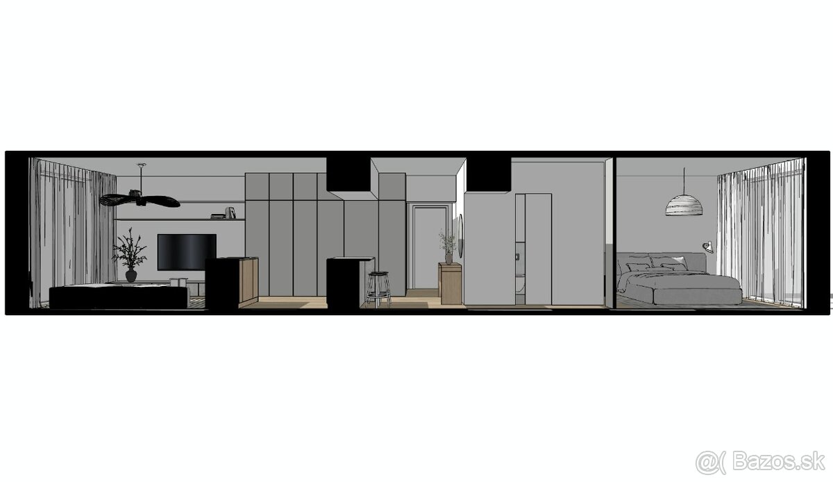 1-izbový byt Bratislava - NIVY - ul Budovateľská - 14