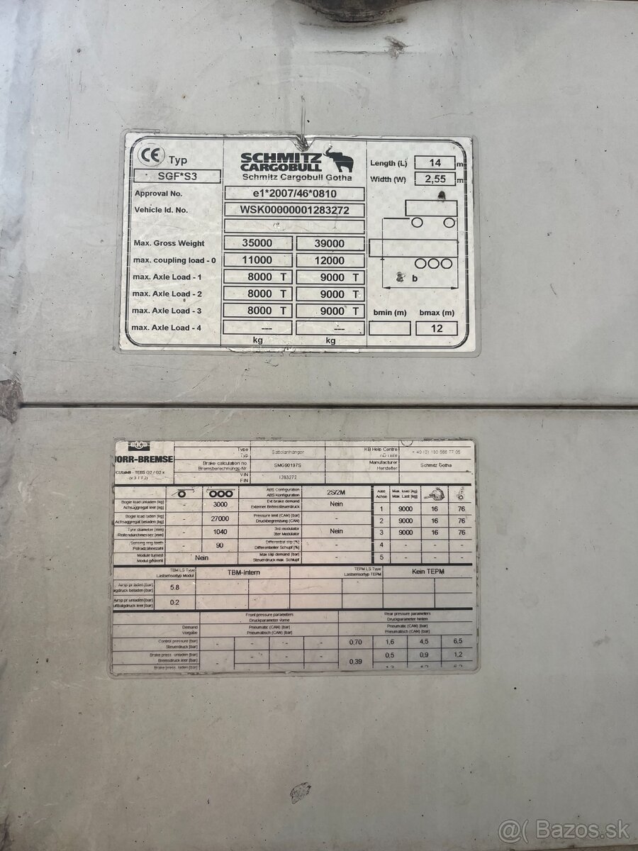 Schmitz Cargobull SGFS3, 93m3, posuvná podlaha - 14