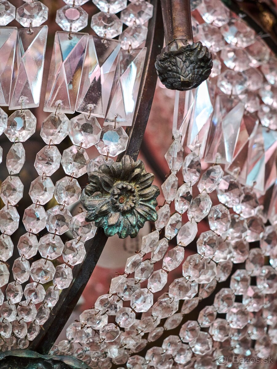 Veľký starožitný luster Ľudovít XVI - Hruška - 14