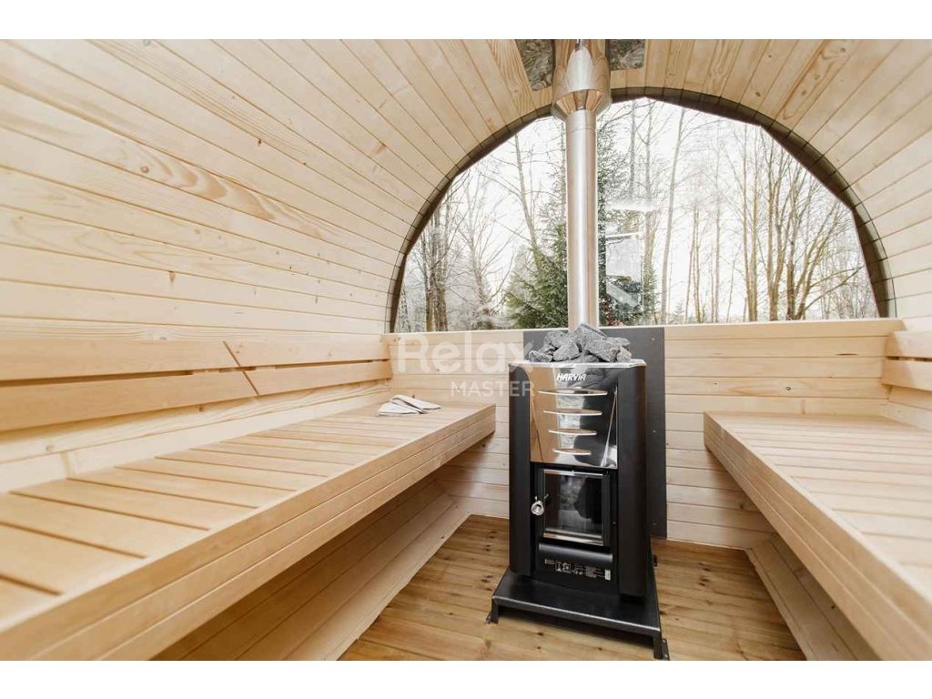 Finská sudová sauna 3m Premium - 14