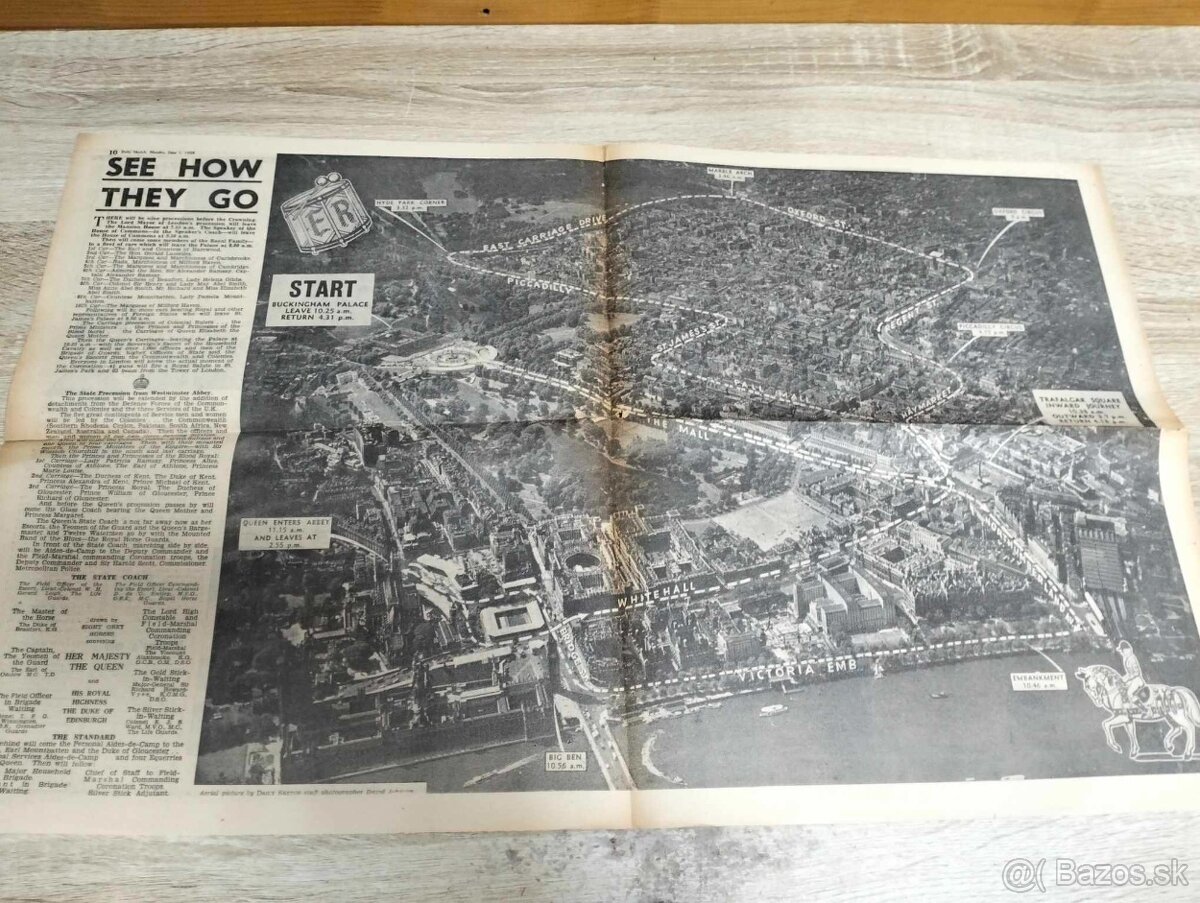 ORIGINÁL "Daily Mail" zo dňa 3.júna 1953,britský denník,de - 14