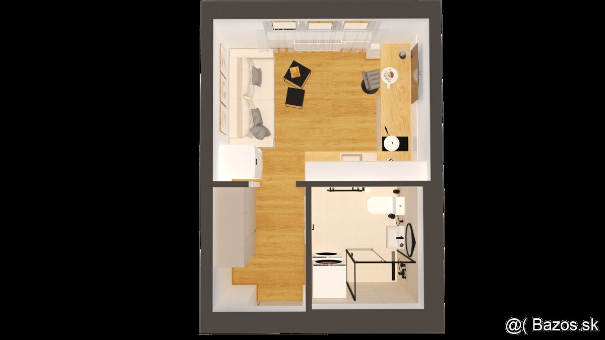 REZERVOVANÉ Exkluzívny byt, garsónka NMnV so záhradkou - 14