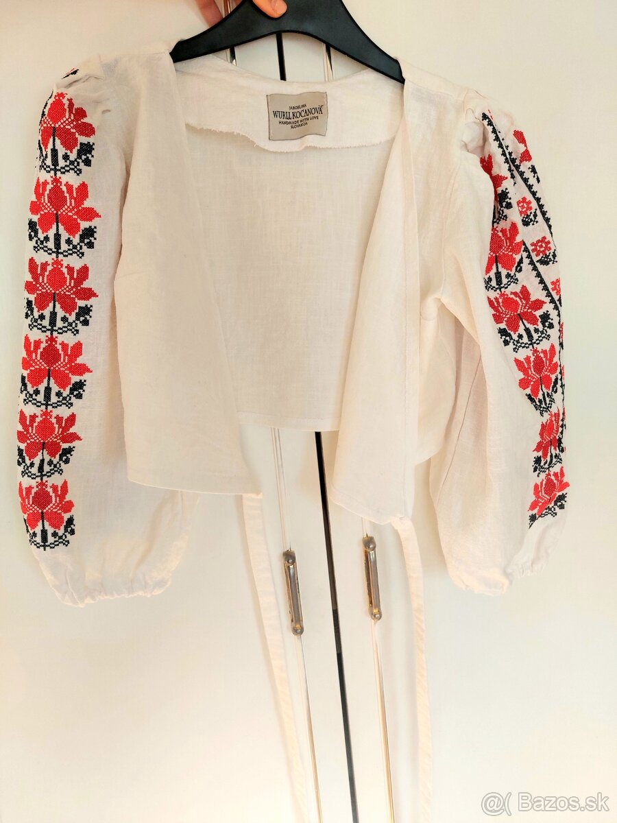 Vyšívaný top Jaroslava Wurll Kočanová S/M - 14