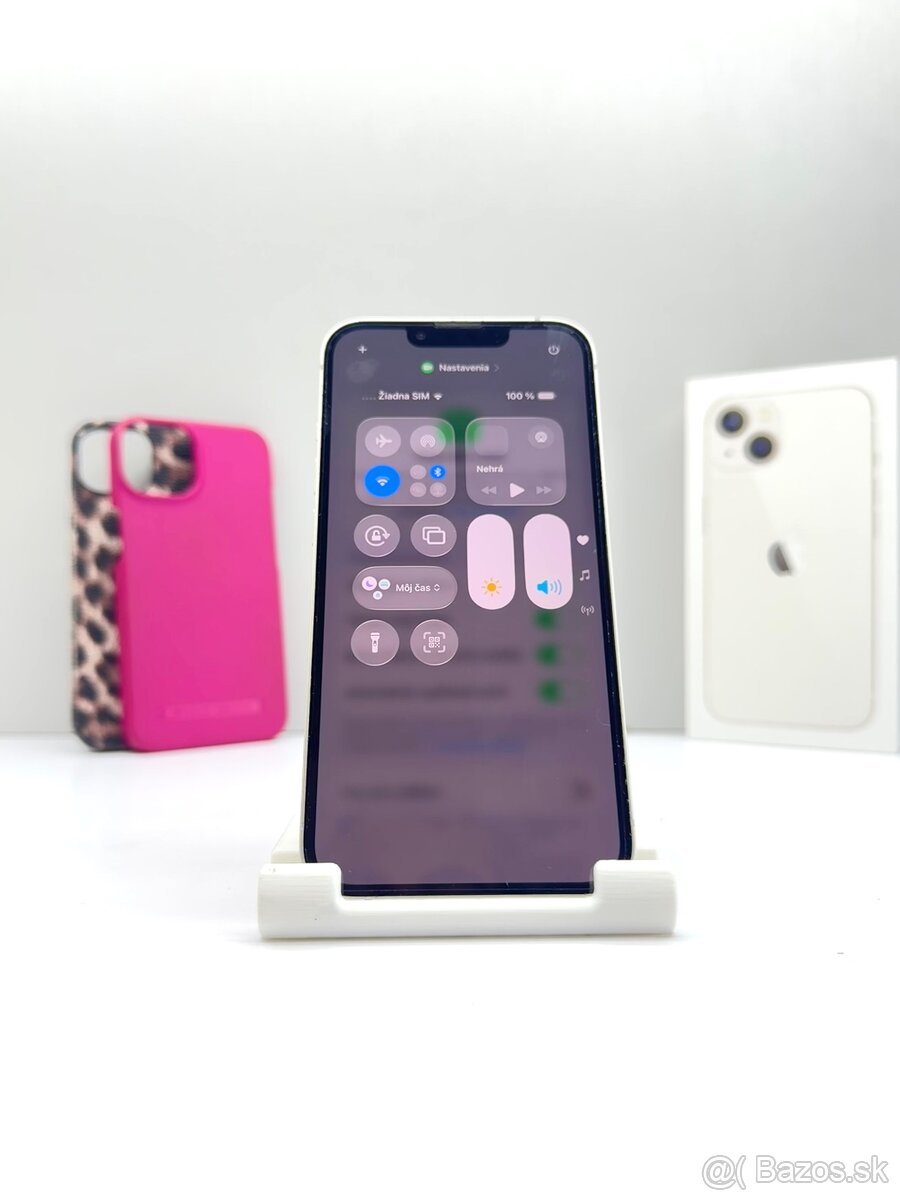 iPhone 13 128GB STARLIGHT TOP STAV 100% BATÉRIA - 14