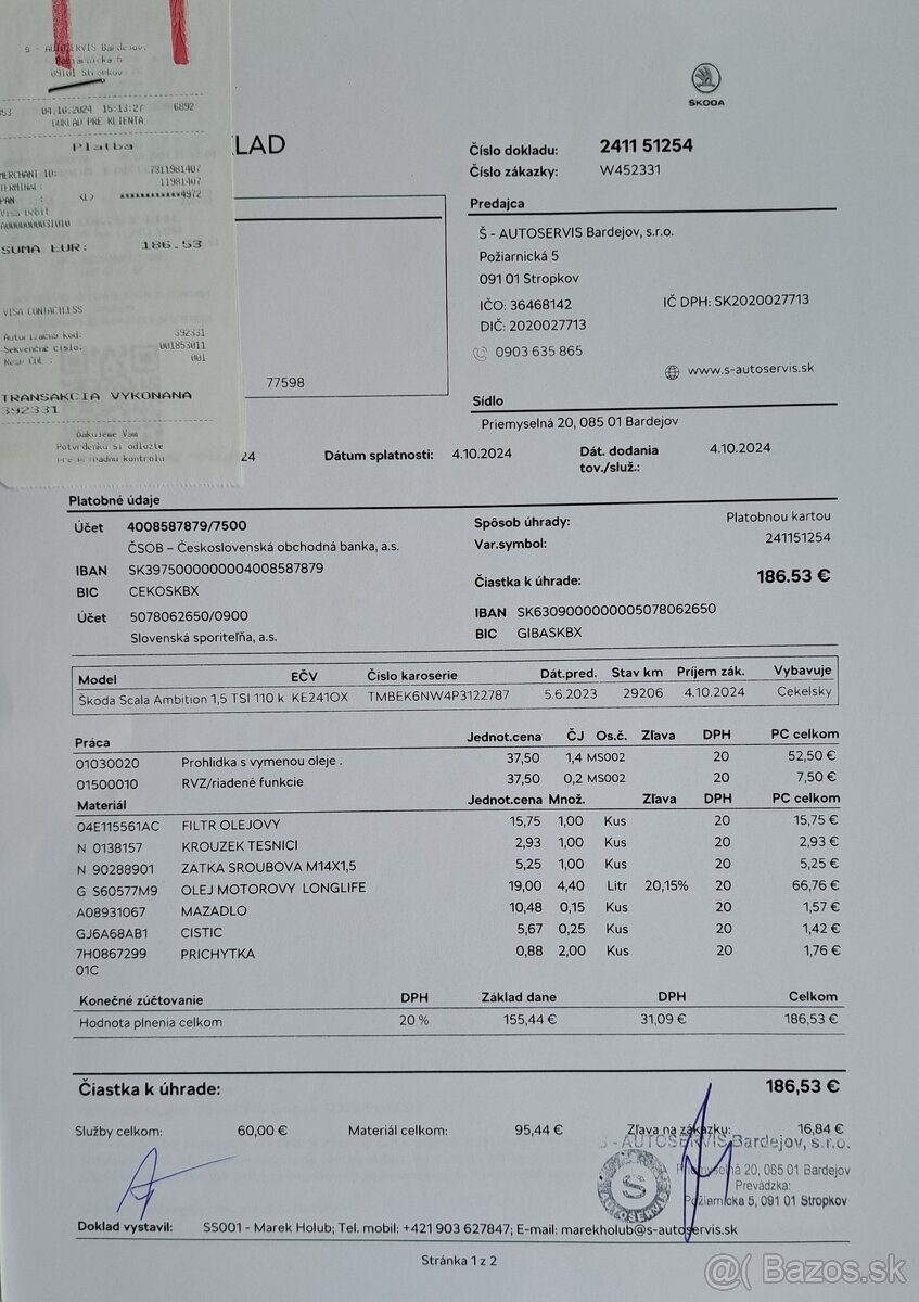 Škoda Scala 1.5 tsi 110 kw 8/2023, 63.240 km - 14