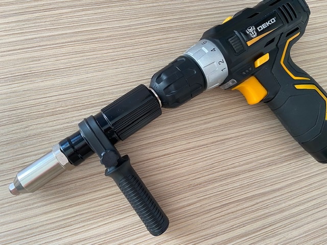 Profesionálny celokovový nitovací adaptér pre trhacie nity - 14