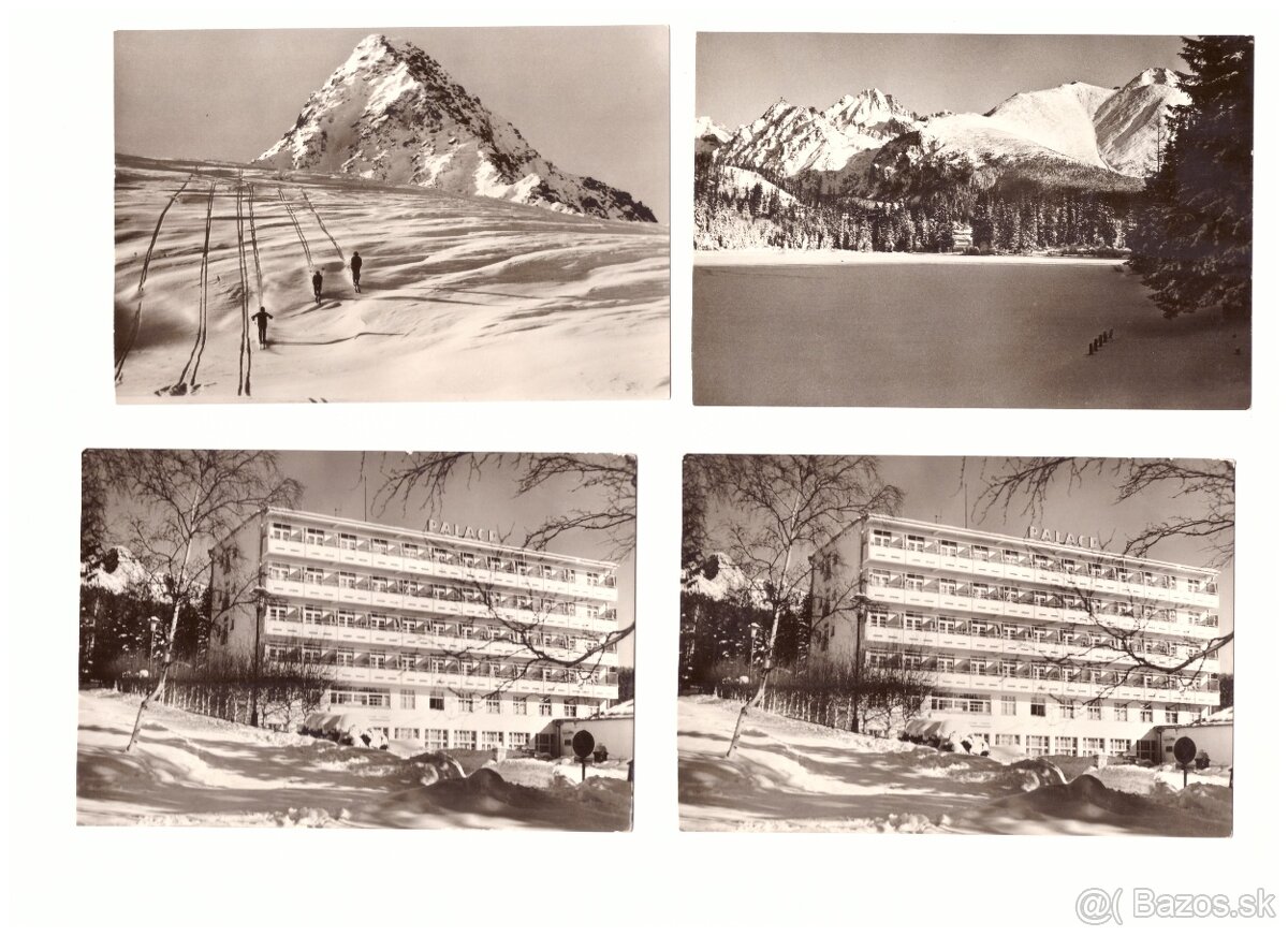 Pohľadnice Vysoké Tatry čienobiele - 14