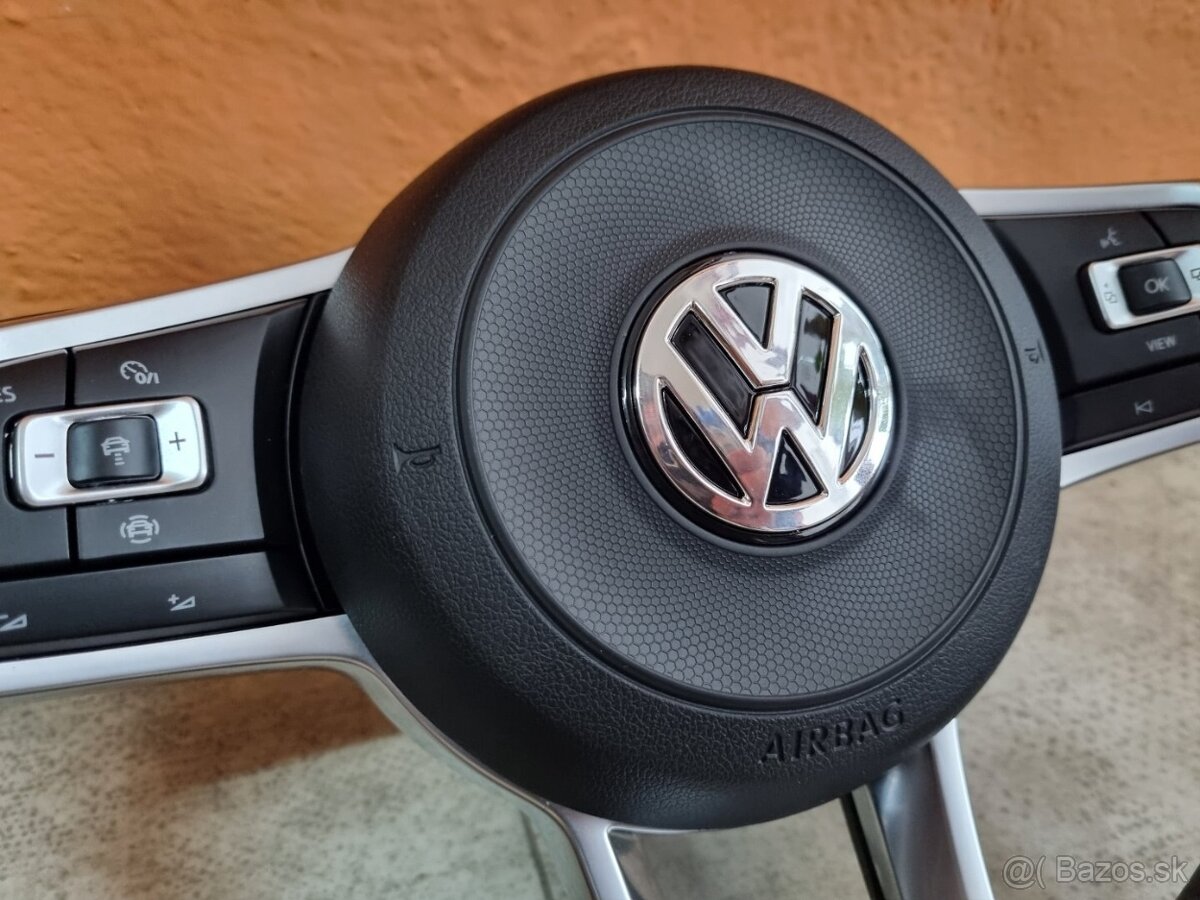 VOLANT VOLKSWAGEN R RLINE kožený ČERVENÉ PREŠÍVANIE - 14