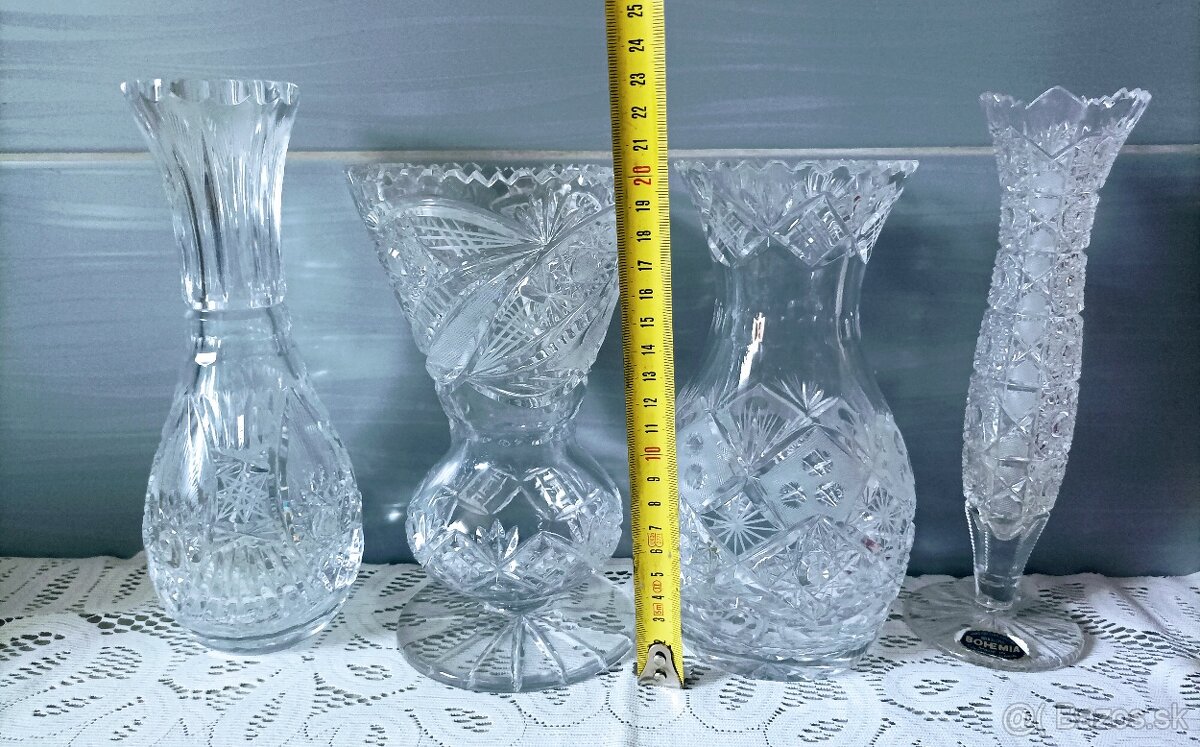 Krištáľ - misa , poháre, - 14