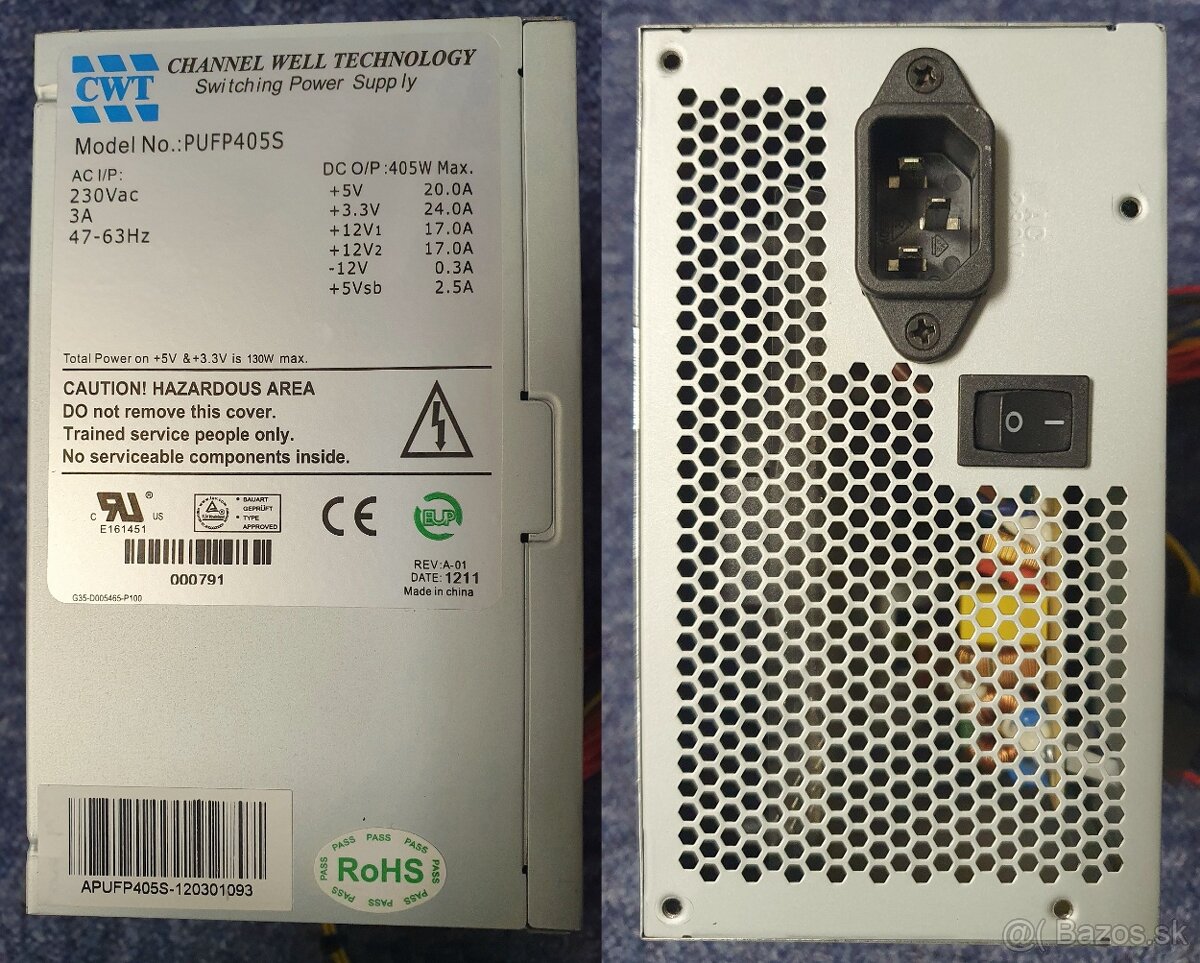 Zdroje 400W, 500W, 550W - 14