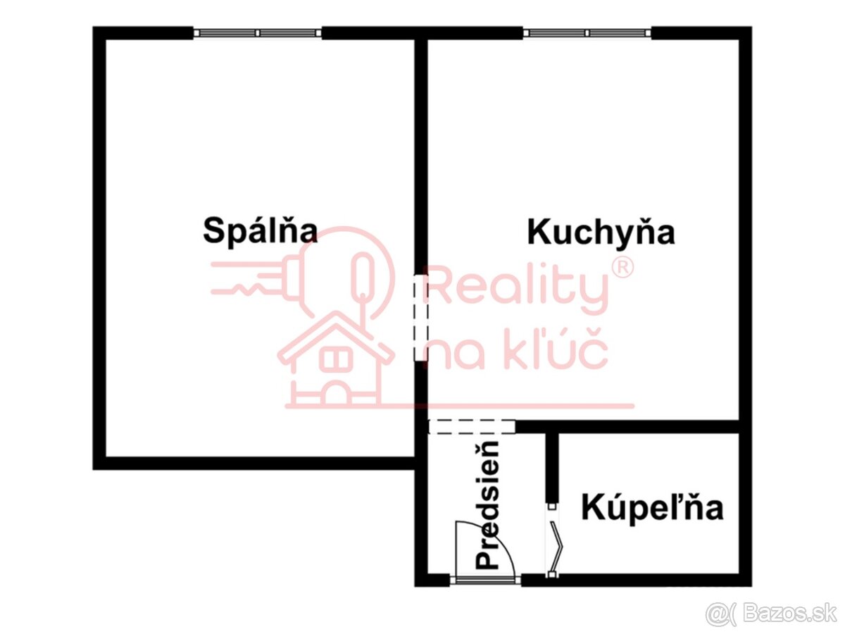 Na prenájom pekný 1-izbový byt s vynikajúcou dispozíciou NZ - 14