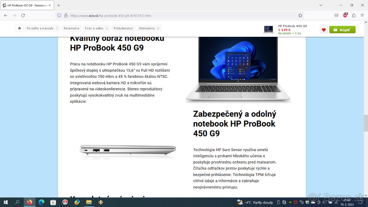 HP ProBook 450 G9 - 14