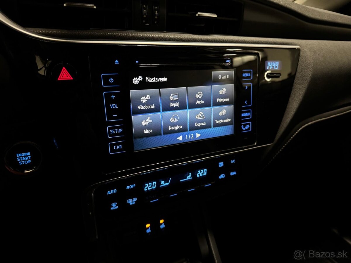 Toyota Auris combi 1,6 97kW 85000km slovák Full LED - 14
