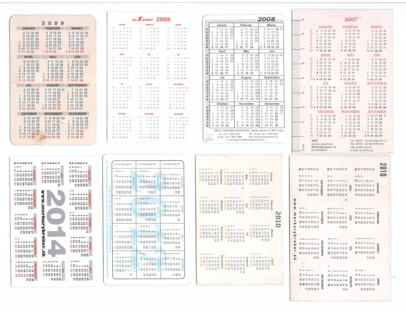 Staré vreckové kalendáriky - 14