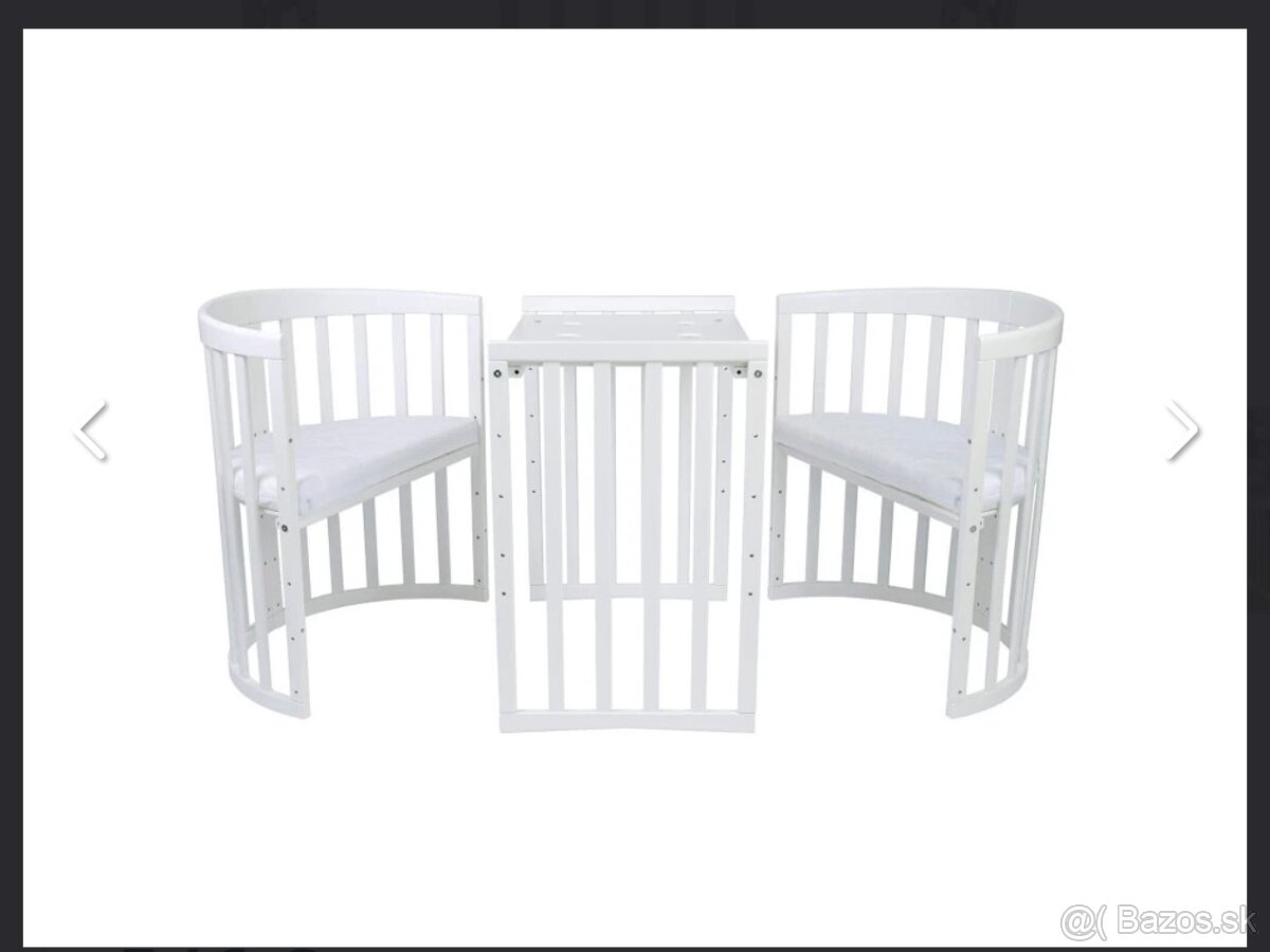 Rastúca houpajúca srdiečková postielka biela - 14