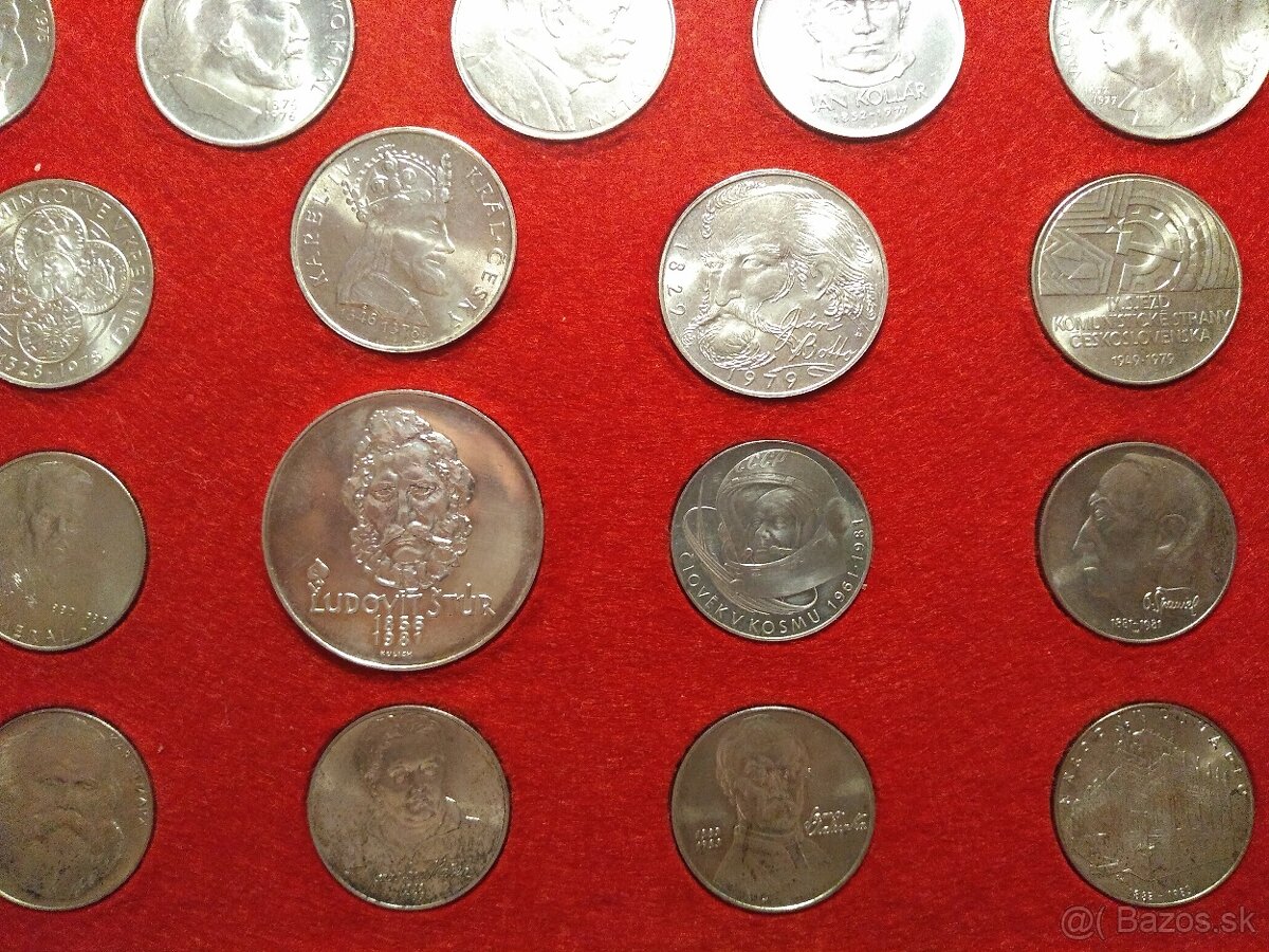 Sada Československých Strieborných mincí 1928-1992 - 14