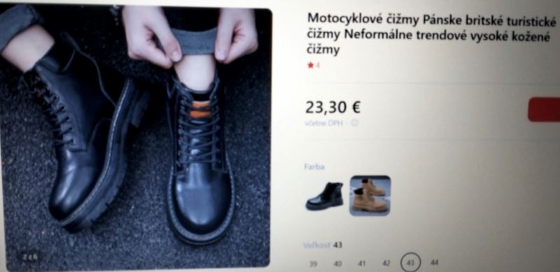 Členkové čierne topánky - 14