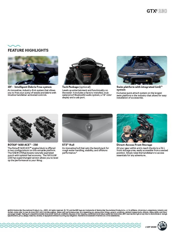 SEA-DOO GTX 230 IDF Audio MY2025 aj s prívesom CBS J570 - 14