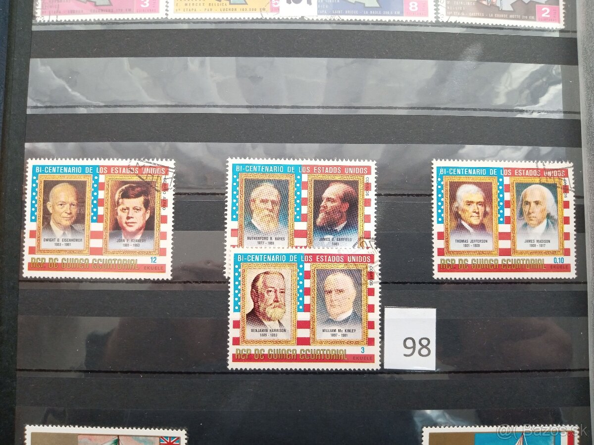 Poštové známky č.584 - AFRICKÉ ŠTÁTY - V. - 19 ks sérií - 14