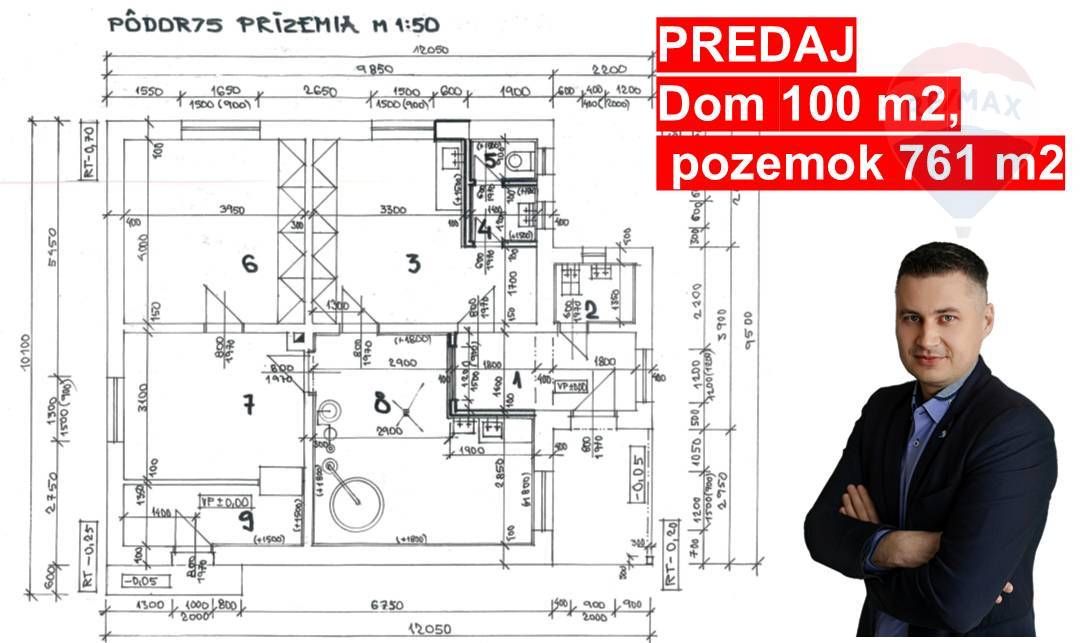 Predaj dom 100 m2 na pozemku 761 m2 v obci Ivanka pri Nitre - 14