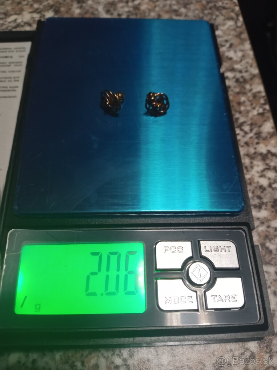 zlaté náušnice Prstene 16 17 19 20mm - 14