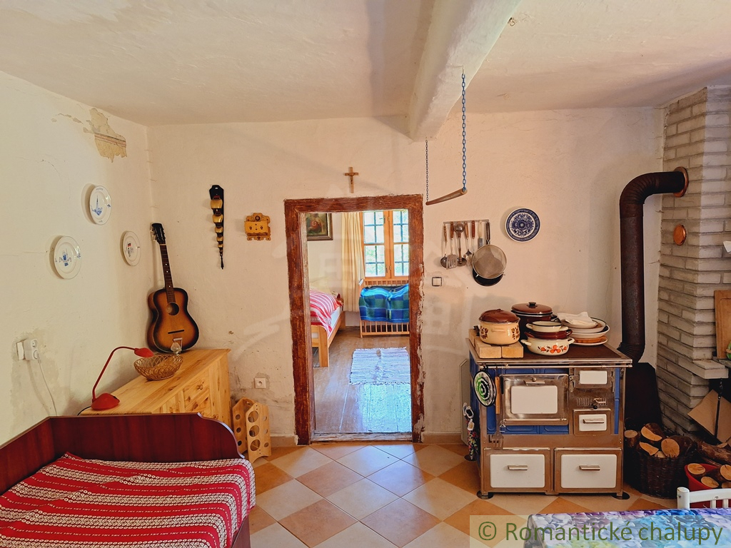 Tradičná zrekonštruovaná drevenica na okraji obce Nesluša. - 14