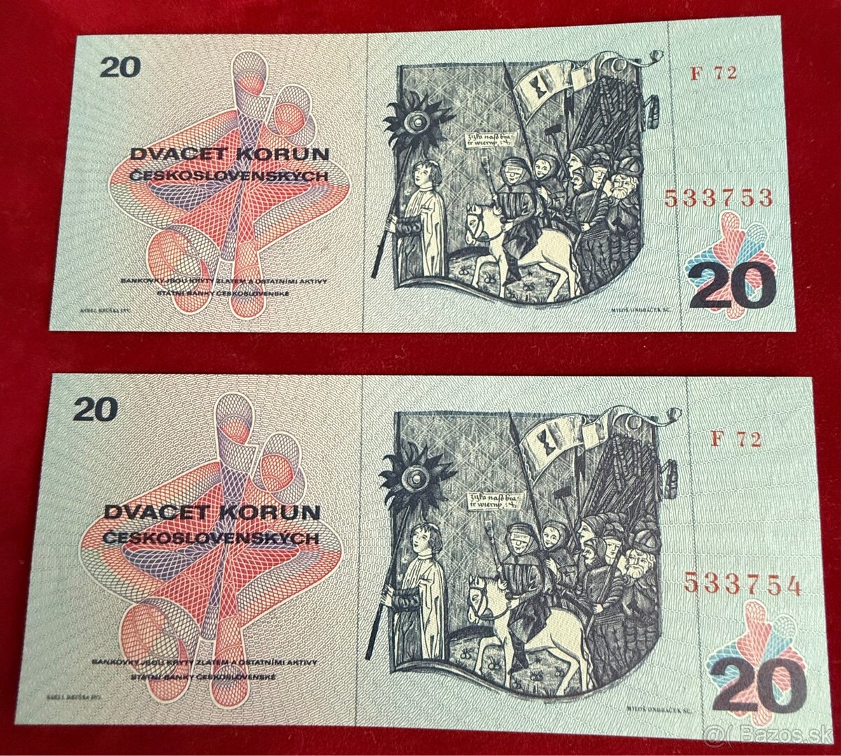 Československé bankovky UNC postupky za sebou - 14