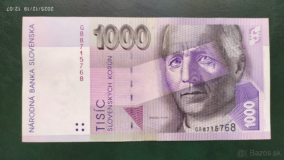 Bankovky 1000 Sk, 4 rôzne ročníky - 14