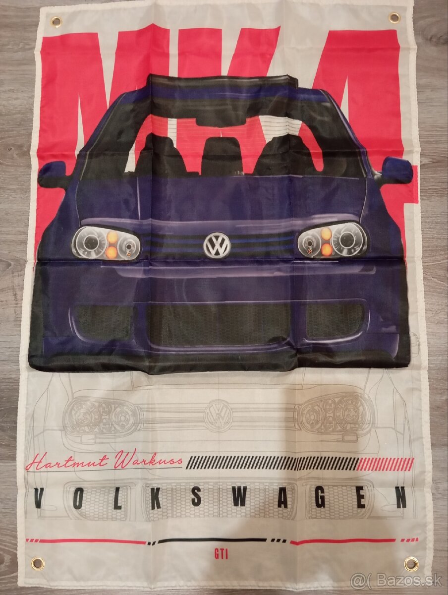 Vlajky VW Golf 1,2,3,GTI,VR6,Hella sport,BBS,R32 - 14