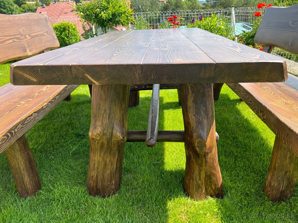 Záhradné sedenie z masívu - 14