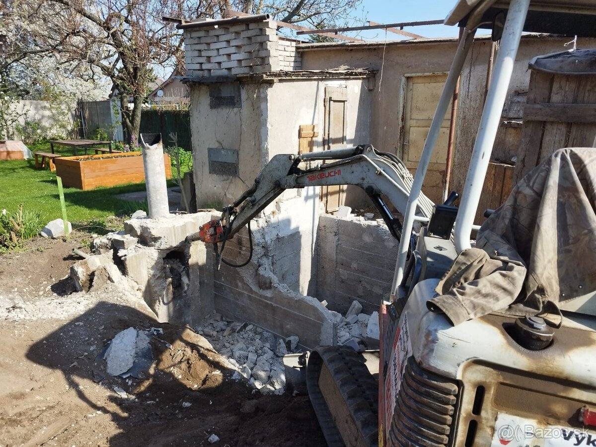 Výkopové a búracie práce BAGER a MINIBAGER TRNAVA MYJAVA - 14