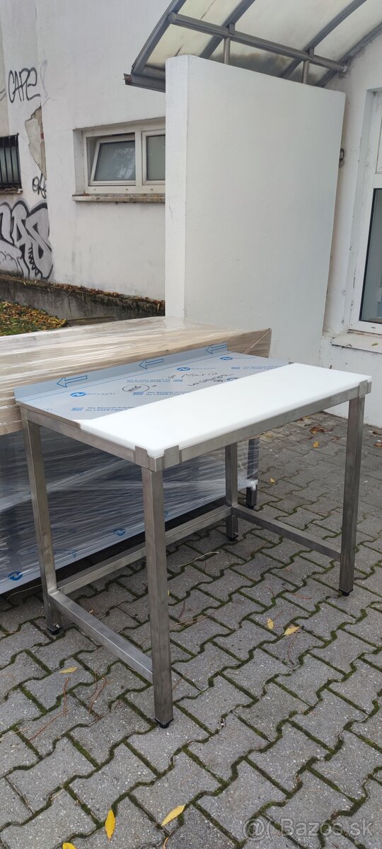 Nerezové pracovné gastro stoly, kuchynský stôl - 14